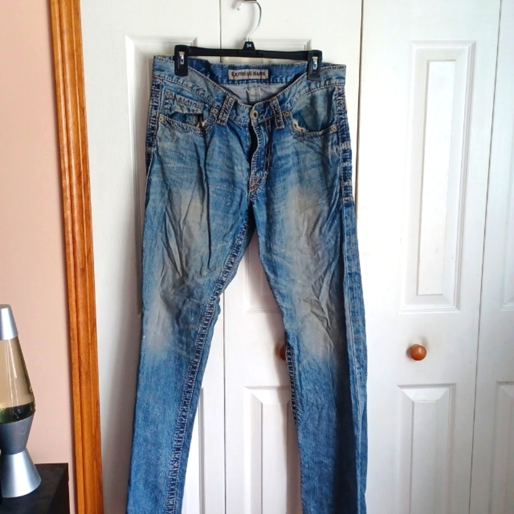 Men express jean kingston classic boot cut...32×34